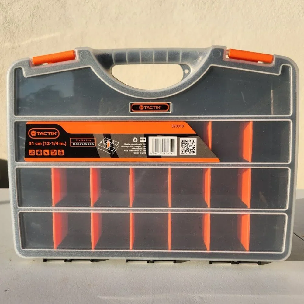 NEW 21 Compartment Plastic Portable Small Parts Organizer Tool Box Divider Divid